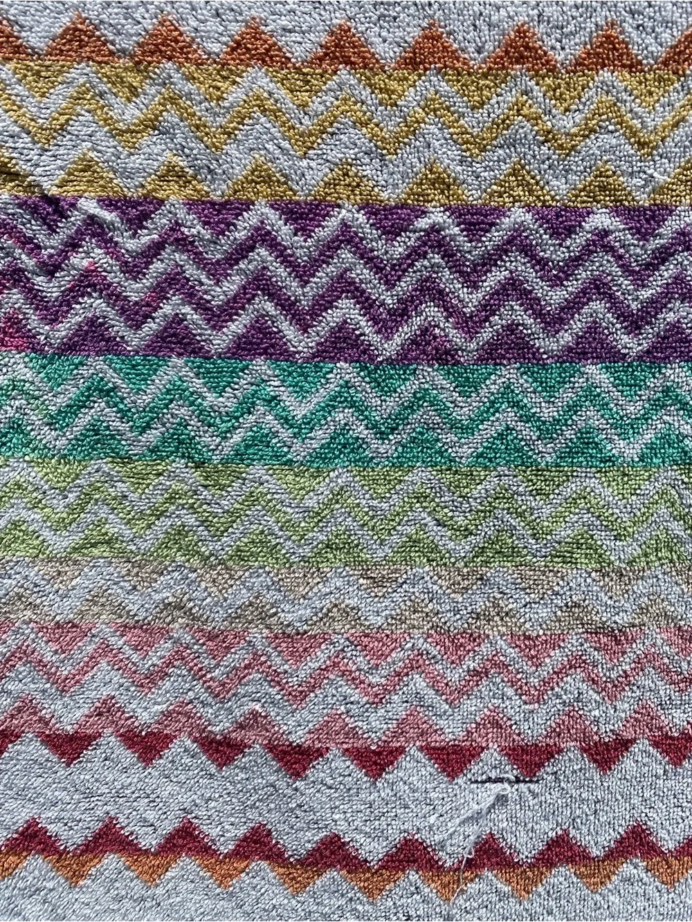 Missoni RUFUS Zigzag Towel - Orange, Pink, Purple, Yellow, Green, Burgundy
